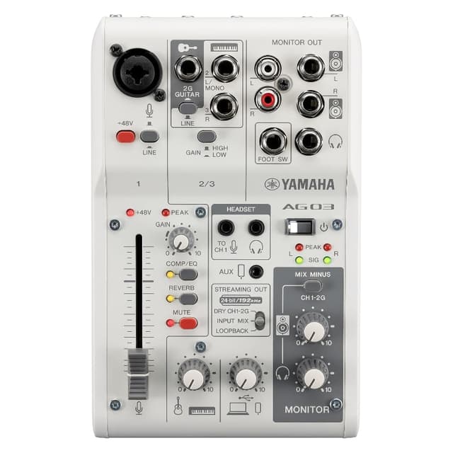 Yamaha AG03MK2 – Interface audio USB 3 canaux streaming