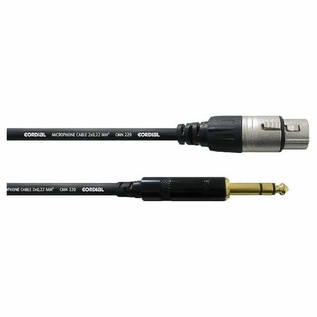 Cordial CFM 0.3 FV – Câble XLR femelle vers jack 30 cm
