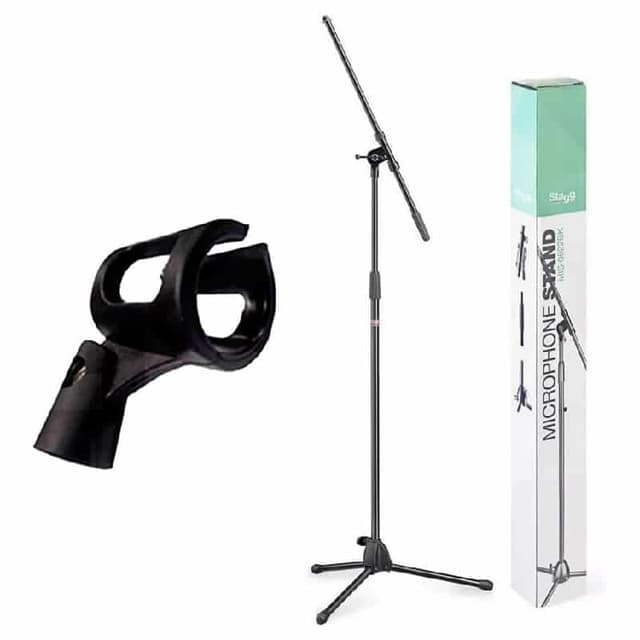 Stagg MIS-0822BK – Pied de micro réglable pour home studio