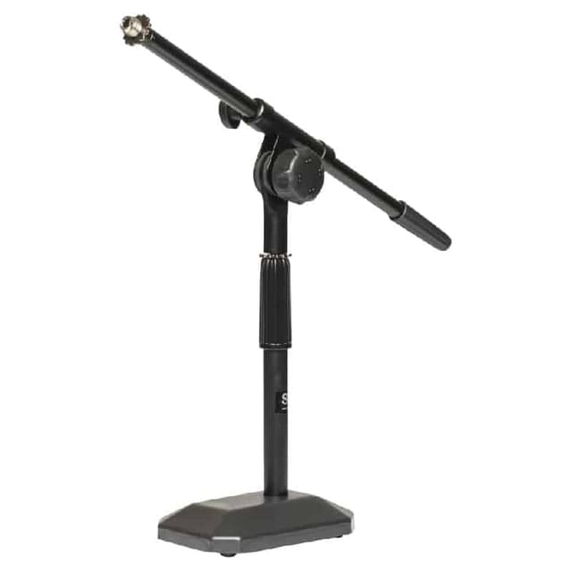 Stagg MIS-1112BK – Pied de micro de table avec perche