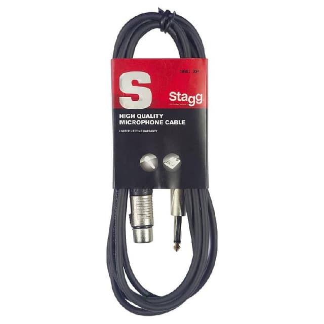 Stagg XLR-Jack 6,35 mm 6 m – Câble micro pour home studio