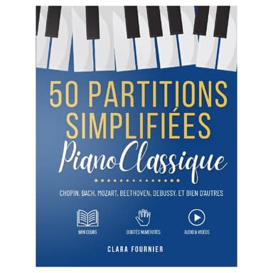50 partitions de piano classique simplifiées