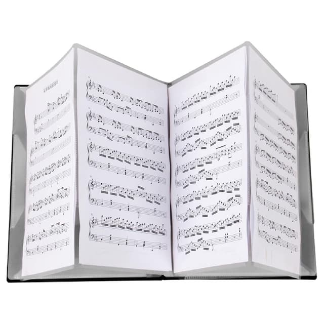Classeur à partitions de musique A4 extensible