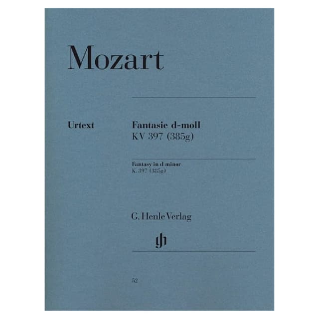 Fantaisie en ré mineur K.397 pour piano Mozart
