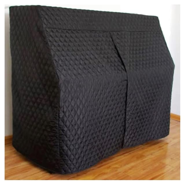 Housse de protection complète pour piano droit imperméable noire