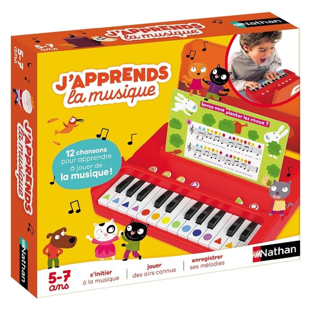 Piano éducatif enfant Nathan – J’apprends la musique dès 5 ans