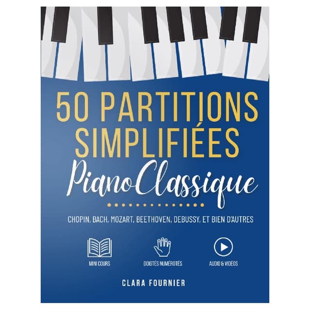 50 partitions de piano classique simplifiées