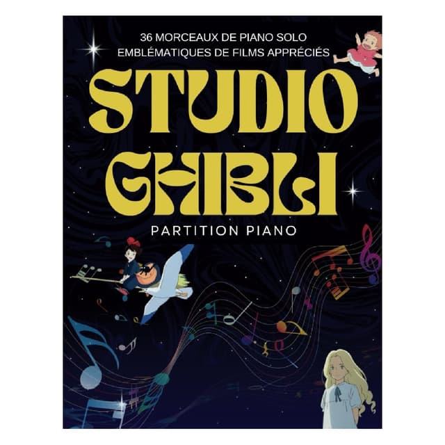 Studio Ghibli partition piano 36 morceaux emblématiques