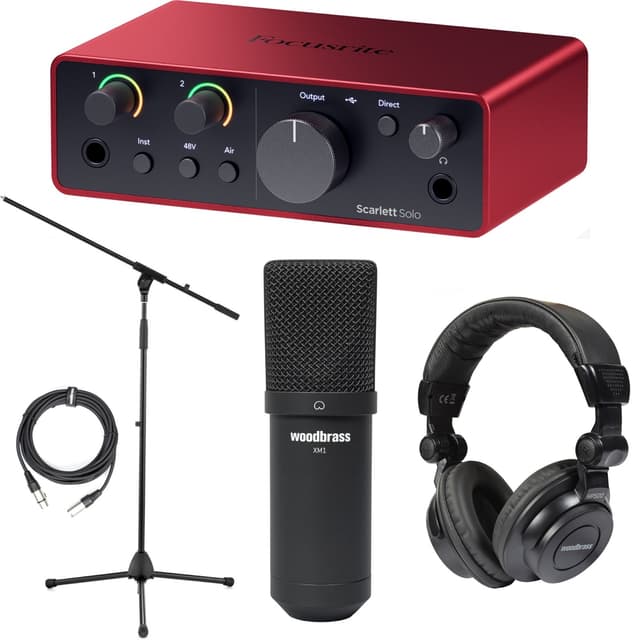 Focusrite Scarlett Solo G4 XM1 Pack