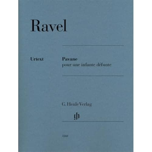 Pavane pour une infante défunte de Ravel, partition piano Henle