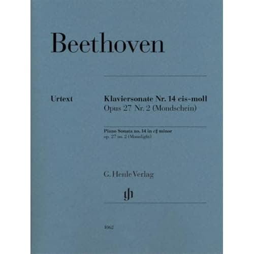 Beethoven, Sonate n° 14 op. 27 n° 2 « Clair de lune », édition Henle