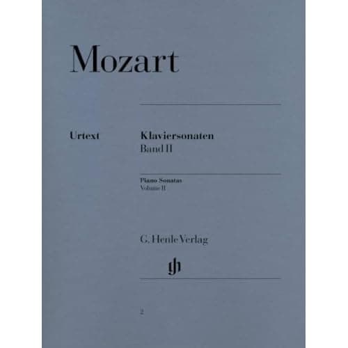 Sonates pour piano de Mozart volume 2, édition Henle