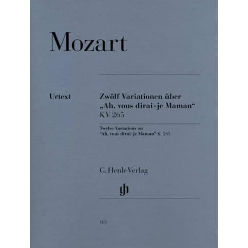 Mozart, 12 variations « Ah, vous dirai-je, maman » K. 265, Henle