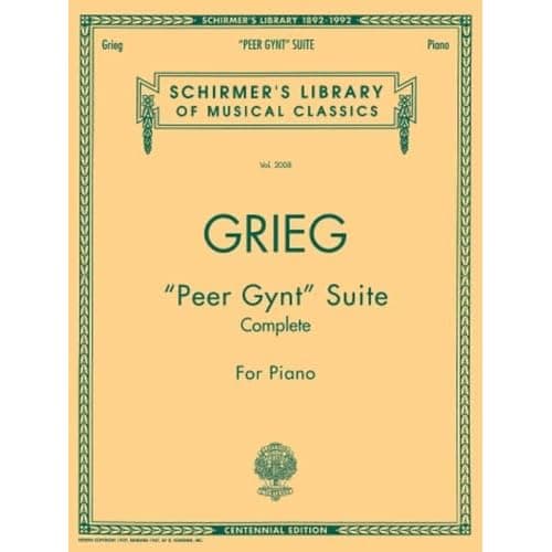 Peer Gynt de Grieg, suite complète pour piano seul chez G. Schirmer