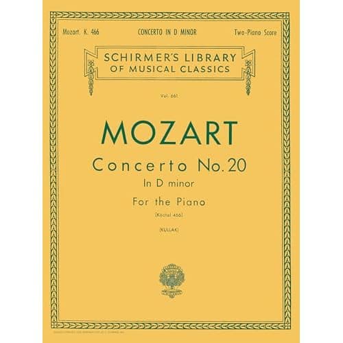Concerto pour piano n° 20 K. 466 de Mozart, version pour deux pianos